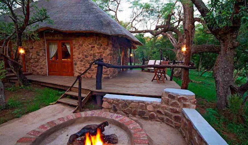 Exterior of chalet with boma in Rust de Winter, Limpopo, South Africa