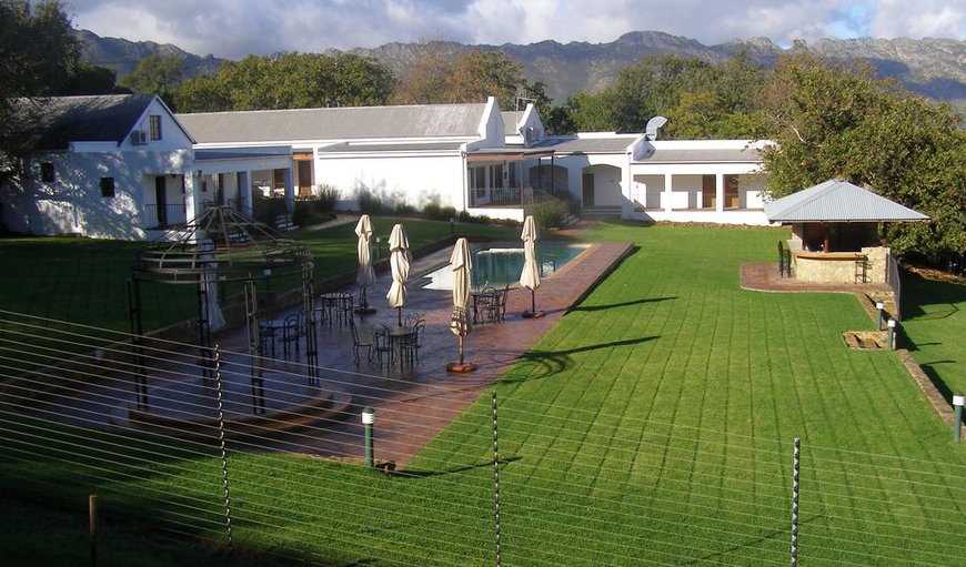 Situated between the beautiful mountains of the Helderberg, we offer our guests Luxurious, Self-Catering and Modern Accommodation facilities in our main building which dates back to 1790.