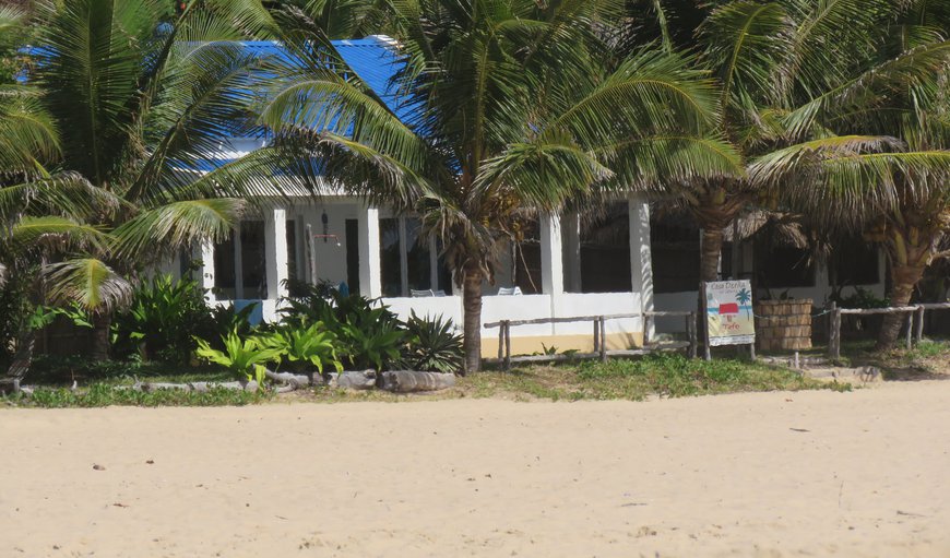casa Derika view from beach in Praia do Tofo , Inhambane Province, Mozambique