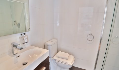 Standard Double Room: Bathroom with shower