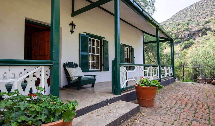 Exterior of 1830 Cottage in Graaff Reinet , Eastern Cape, South Africa