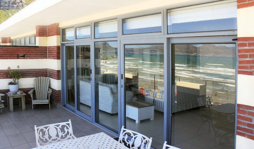 Open balcony with views of the Sunrise Coast over Muizenberg Beach in Muizenberg, Cape Town, Western Cape, South Africa