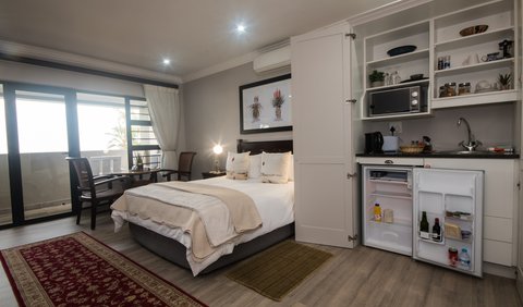 Sea Facing Rooms: Room 1 with Kitchenette Open