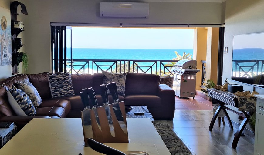 Living area leading onto balcony in Shelly beach, KwaZulu-Natal, South Africa