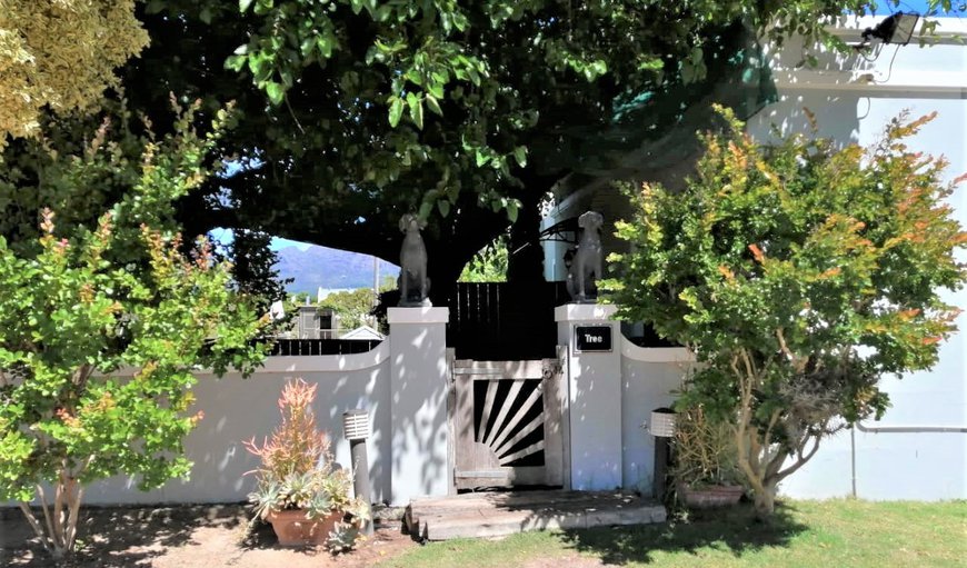 Gate to Tree Cottage in Stellenbosch, Western Cape, South Africa